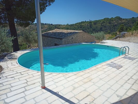 Schematischer Geländeplan der Ferienanlage in Sizilien